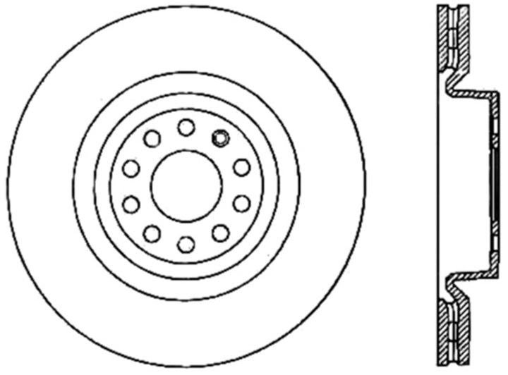 StopTech Drilled Sport Brake Rotor.