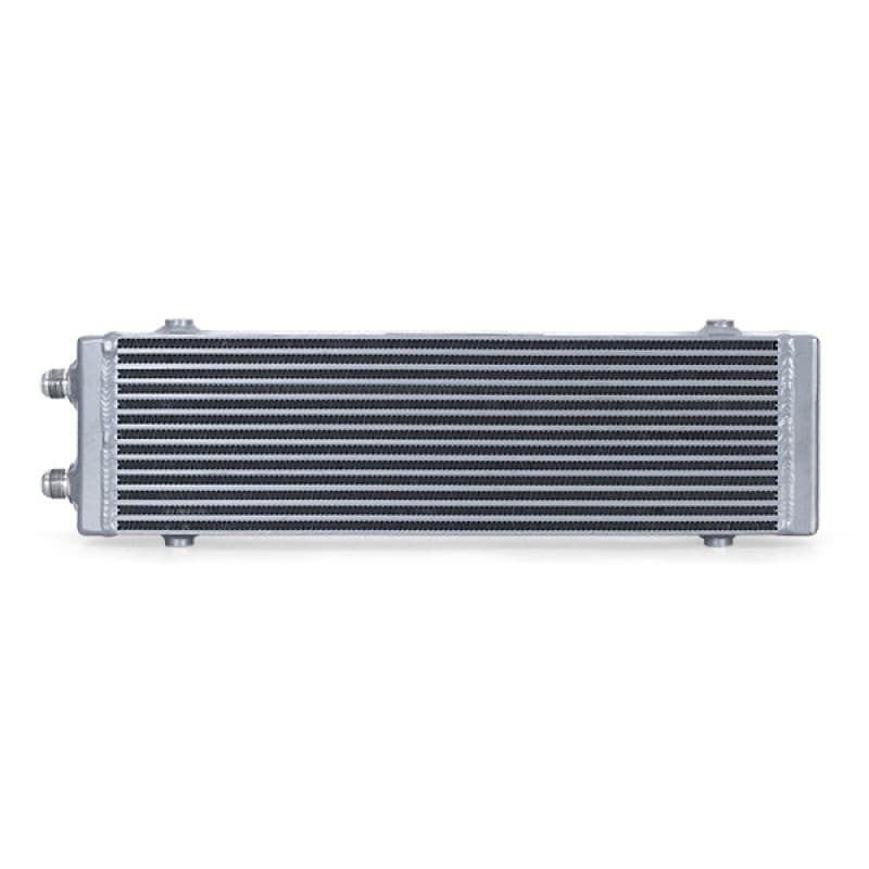 Mishimoto Universal Large Bar and Plate Dual Pass Silver Oil Cooler.