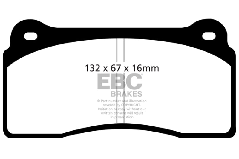 EBC 99-03 Aston Martin DB7 5.9 Redstuff Front Brake Pads.