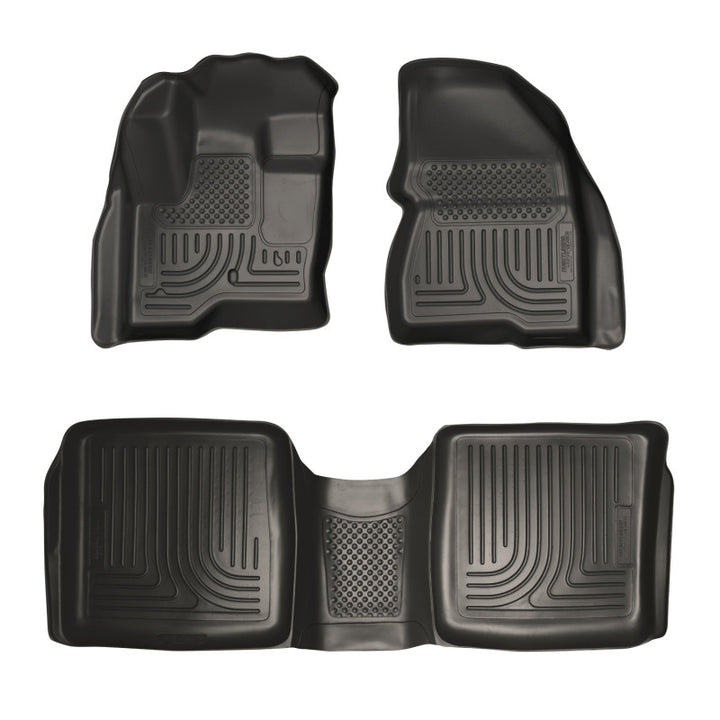 Husky Liners 09-12 Ford Flex/10-12 Lincoln MKT WeatherBeater Combo Black Floor Liners.