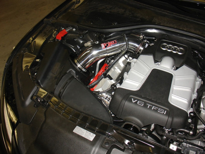 Injen 12-18 Audi A7 3.0L Supercharged Wrinkle Black Cold Air Intake w/ MRI Tech & Air Horn.