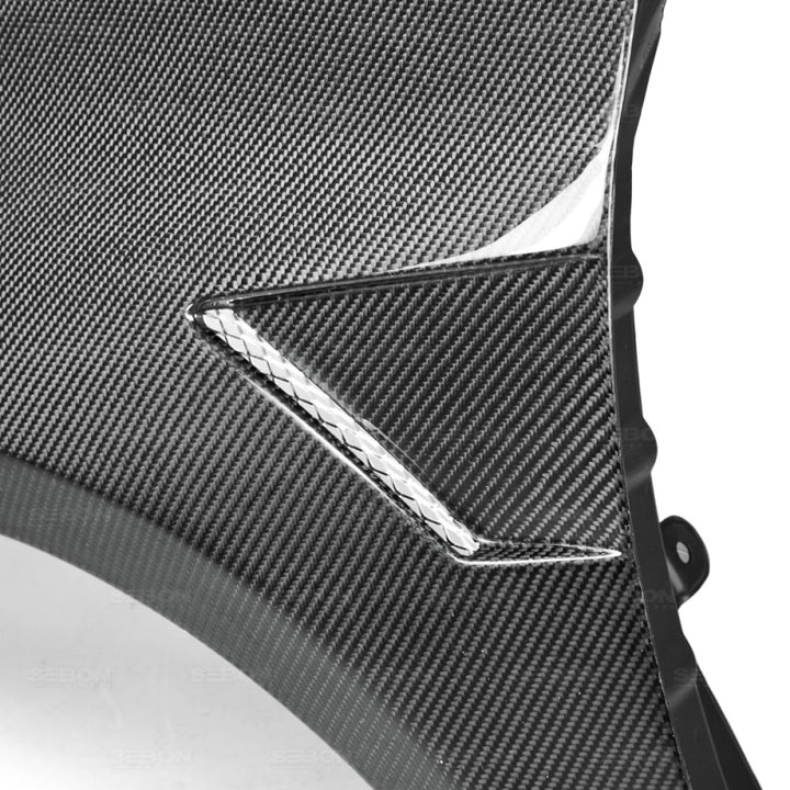 Seibon 10-12 Volkswagen Golf Carbon Fiber Fenders - Wide.