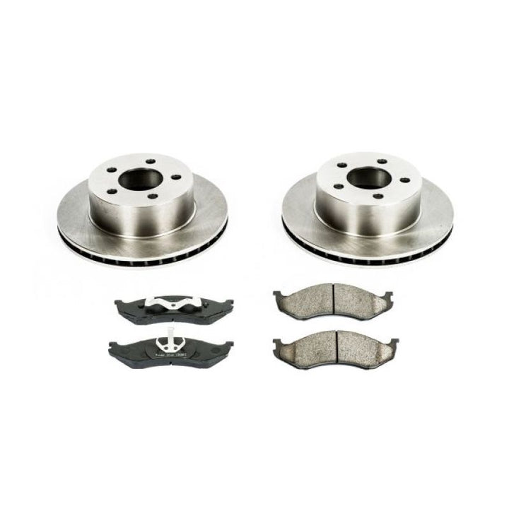 Power Stop 90-99 Jeep Cherokee Front Autospecialty Brake Kit.