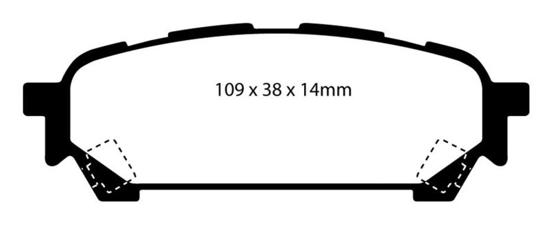 EBC 04-06 Saab 9-2X 2.0 Turbo Redstuff Rear Brake Pads.