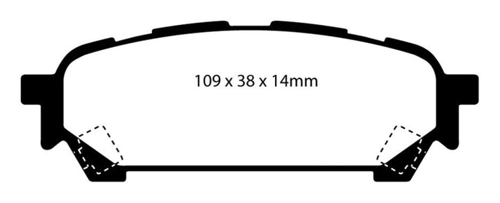 EBC 04-06 Saab 9-2X 2.0 Turbo Redstuff Rear Brake Pads.