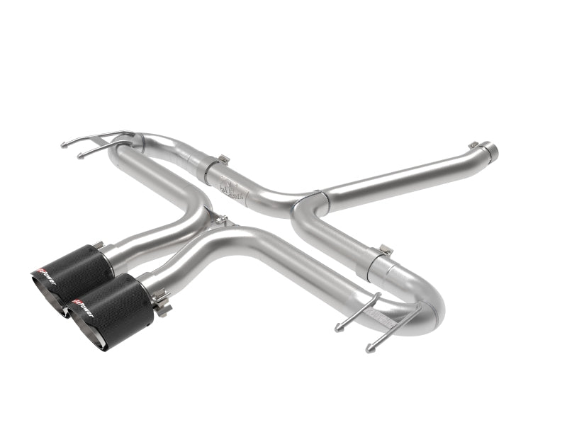 aFe Takeda 2-1/2in 304 SS Axle-Back Exhaust w/Carbon Tips 17-20 Honda Civic Sport L4-1.5L (t).