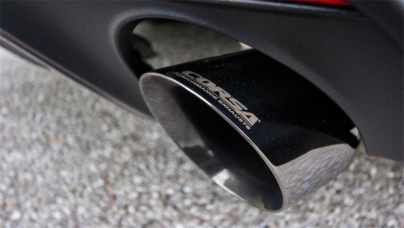 Corsa 2015 Ford Mustang GT 5.0 3in Cat Back Exhaust Polish Dual Tips (Sport).