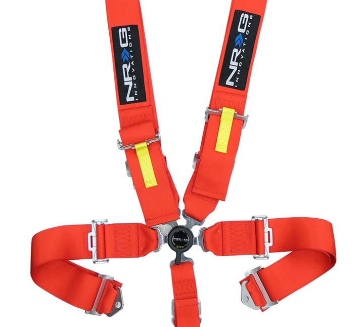 NRG SFI 16.1 5PT 3in. Seat Belt Harness / Cam Lock - Red.