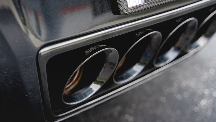 Corsa 2014-2019 Chevrolet Corvette C7 Z06 6.2L 2.75in Xtreme Axle-Back w/ Dual NPP & Quad Black Tips.