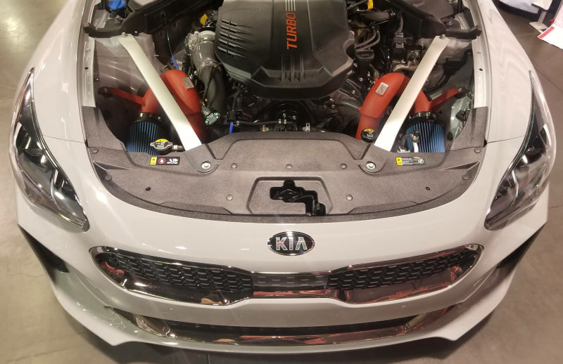 Injen 18-20 Kia Stinger 3.3L Twin Turbo Wrinkle Black Short Ram Air Intake.